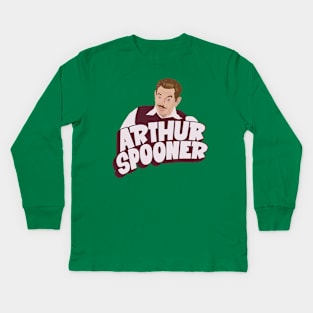 Arthur Spooner Illustration - Quirky Charm from King of Queens Kids Long Sleeve T-Shirt